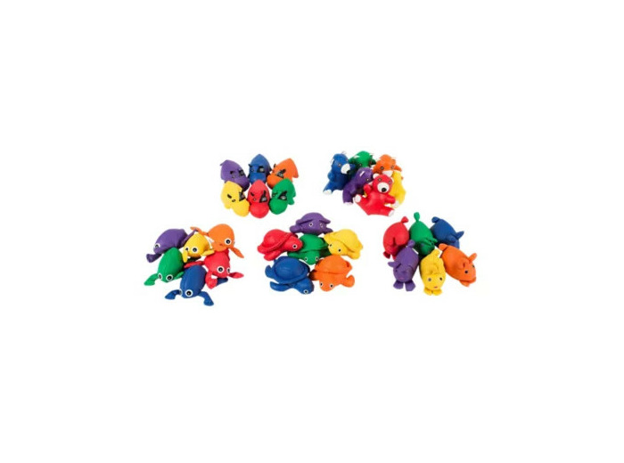 Lot de 6 animaux lestés à grains