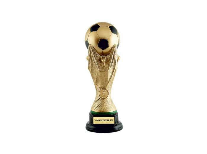 Trophee resine trophee foot h. 34 cm
