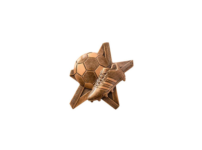 Applique resine etoile football hau