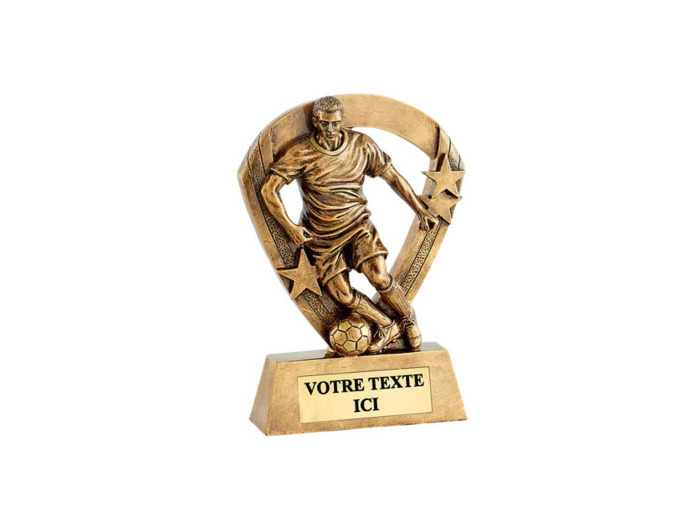 Trophee resine eco joueur foot h.13cm