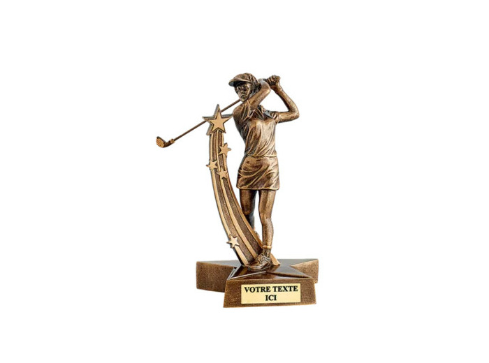 Resine golf femme h.21 cm
