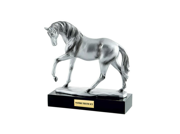 Resine cheval h. 19x21 cm