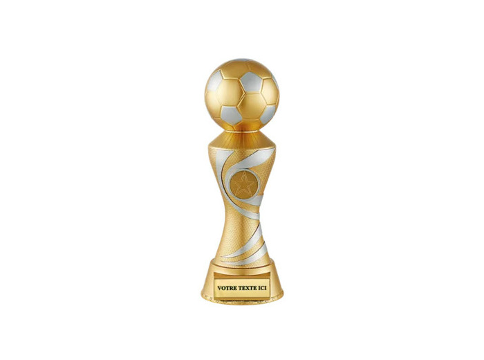 Trophee resine trophee ballon h.23 cm