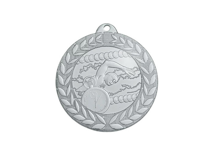 Medaille frappee fer natation 50mm