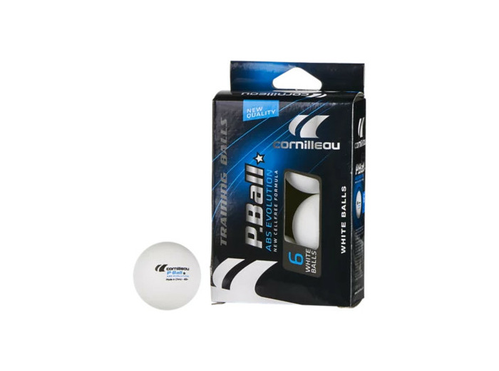 Lot de 6 balles de tennis de table evo 1