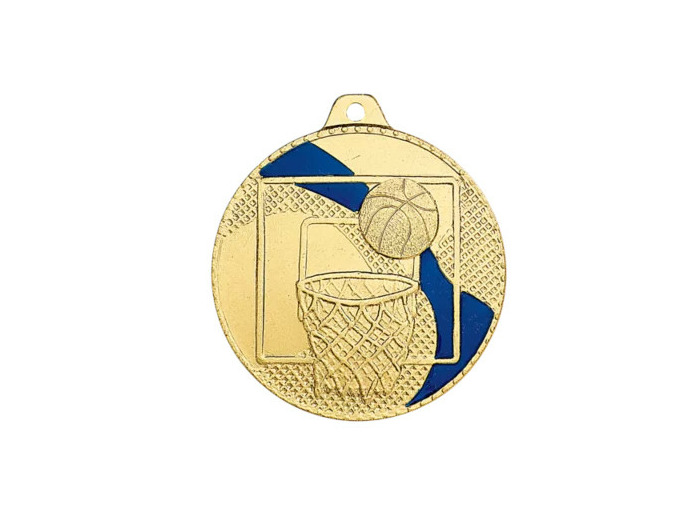 Medaille frappee fer basket 50mm
