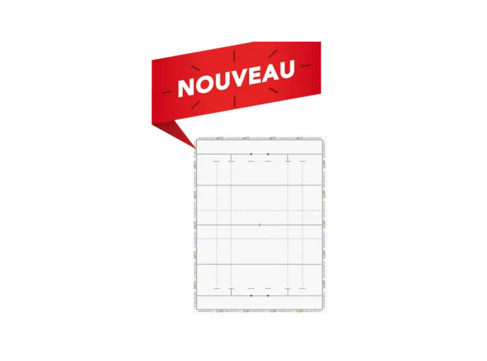 Tableau effacable taktifol rugby