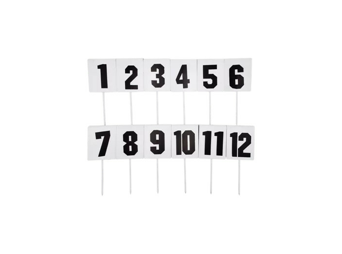 Lot de 12 fiches de marquage