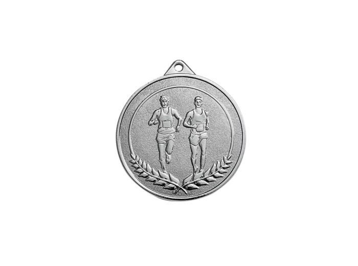 Medaille frappee argent running 50mm