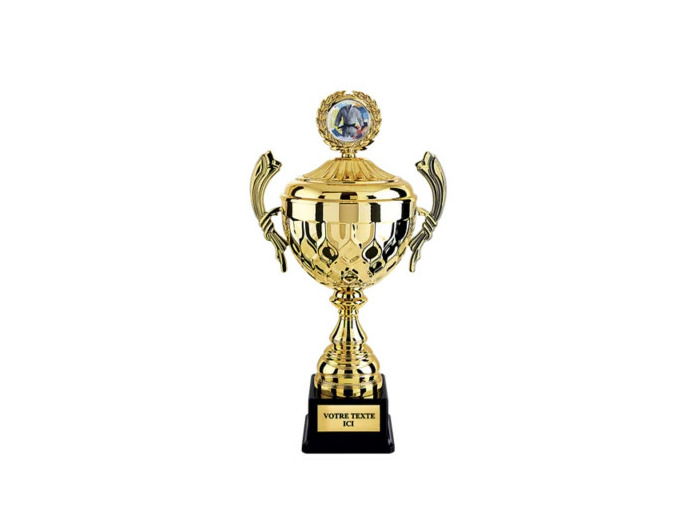Coupe classique or h 46 cm d 180 mm
