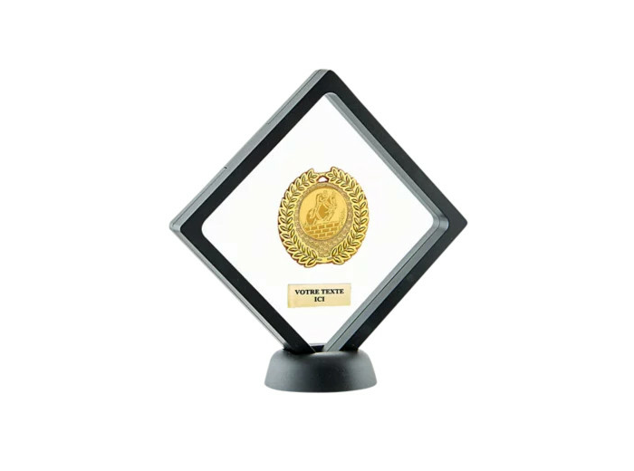 Ecrin membrane noir 108x108x18cm