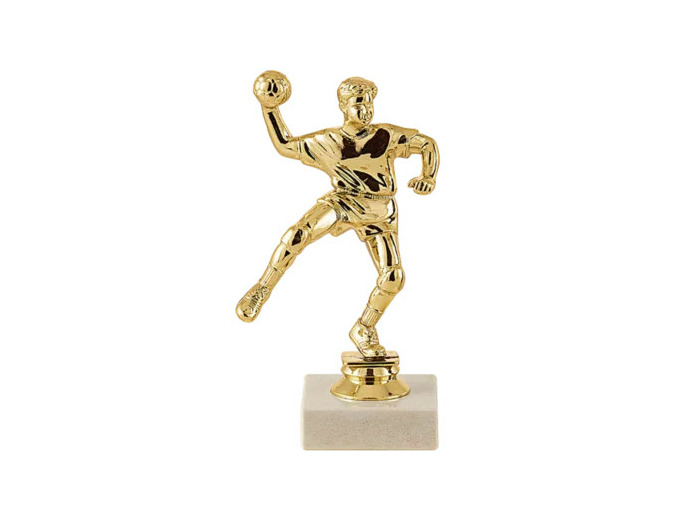 Trop sujet plas or handball h 16cm