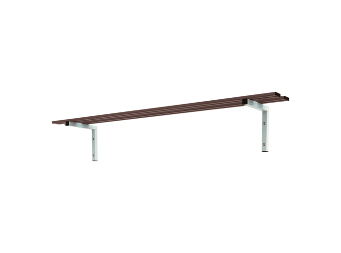 Banc simple fixation murale et sol