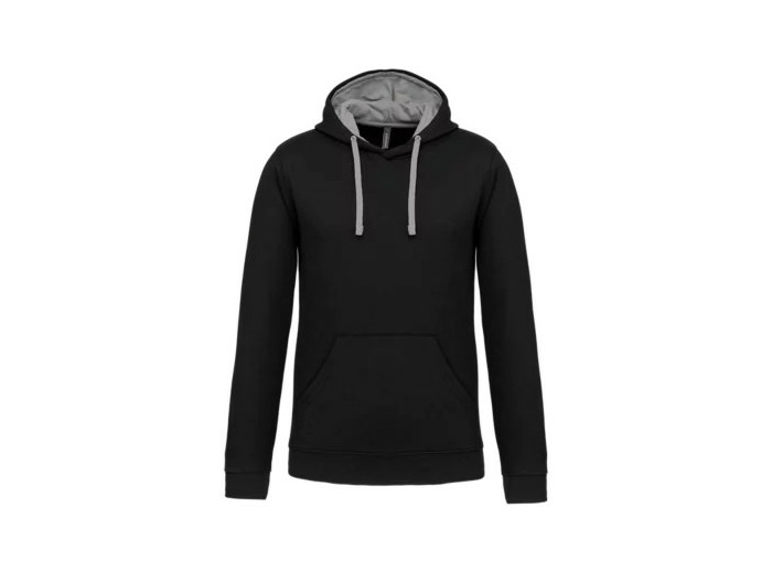 Sweatshirt capuche contrastée homme
