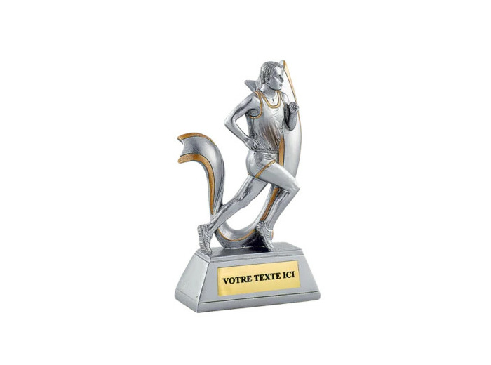 Trophee resine course homme h. 15 cm