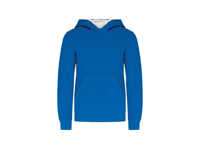 Sweatshirt capuche contrastée junior