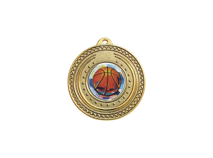 Medaille porte-centre fer or 50mm