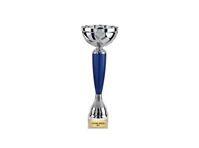 Coupe eco arg/bleu h 26cm d 80mm