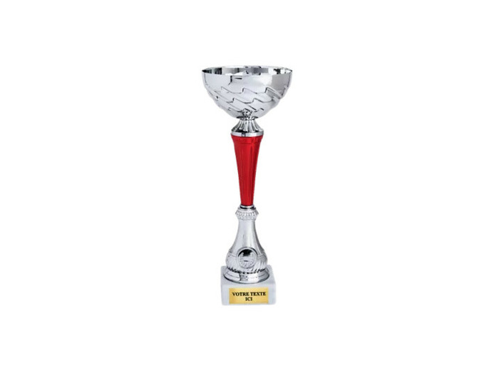 Coupe economique argent/rouge haute