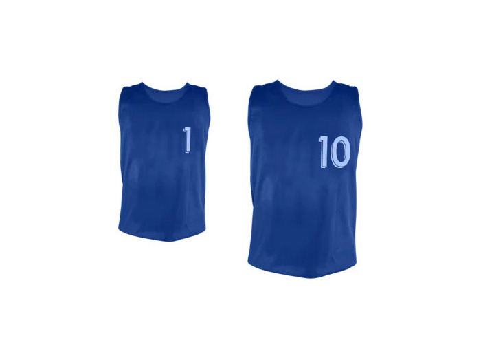 Lot de 10 chasubles numéro 1 à 10