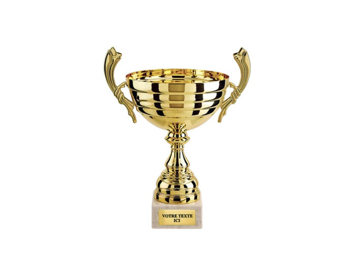 Coupe classique or h 28 cm d 160 mm