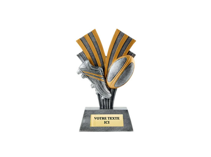 Trophee resine rugby h. 22 cm