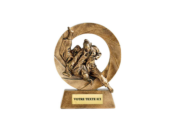 Trophee resine eco judo feminin h. 11 cm
