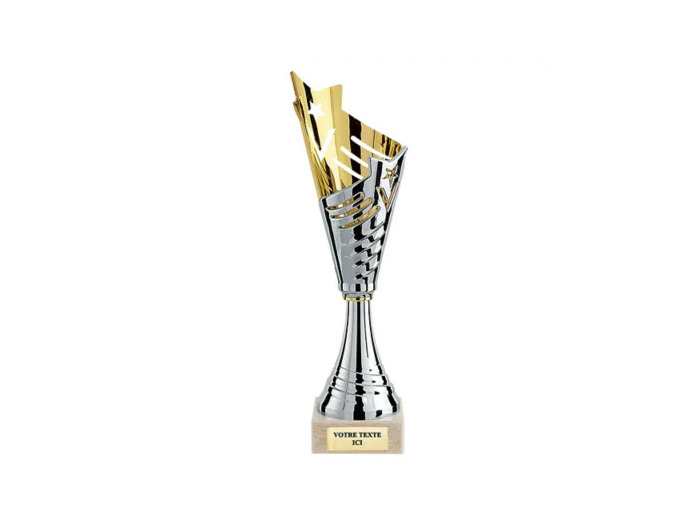 Trophee plastique etoile h. 32cm