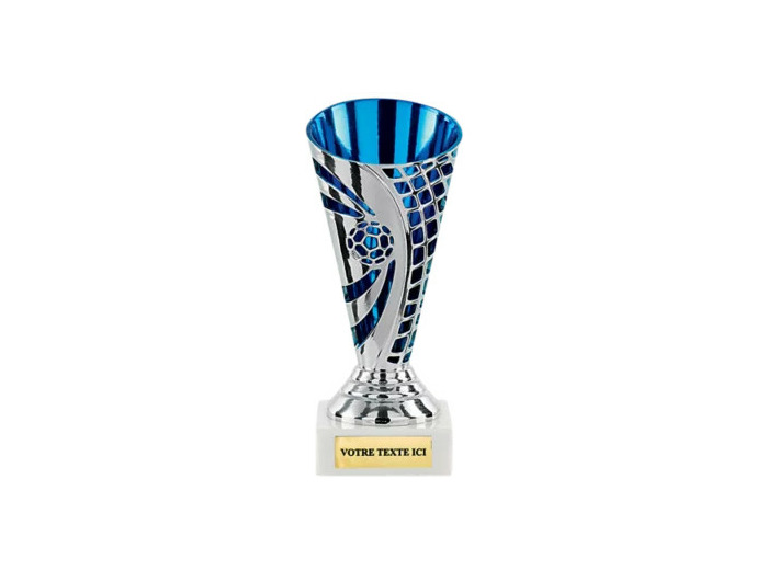 Coupe foot argt/bleu 14cm