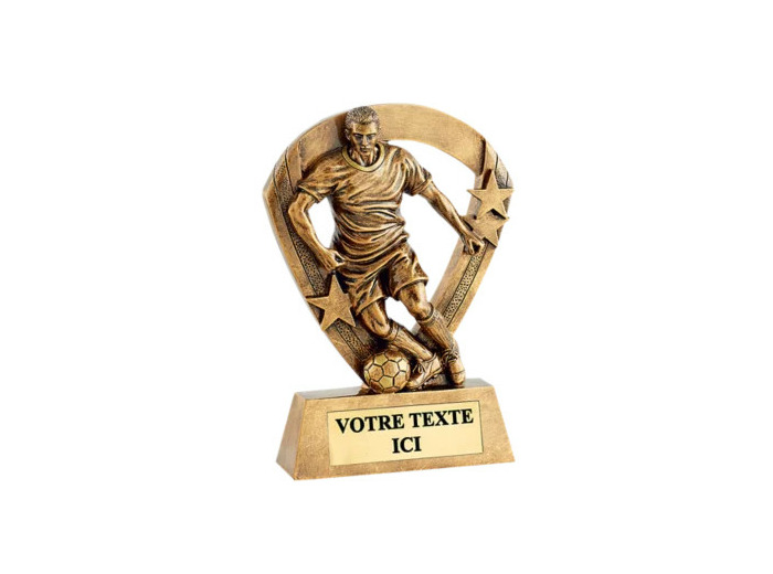 Trophee resine eco joueur foot h.11cm