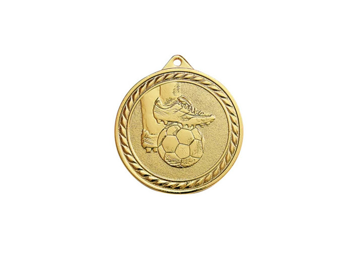 Medaille frappee or football 50mm