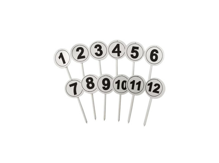 Lot de 12 fiches de marquage