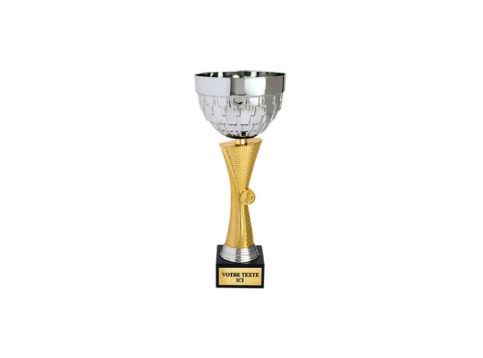 Coupe classique argent/or hauteur 3