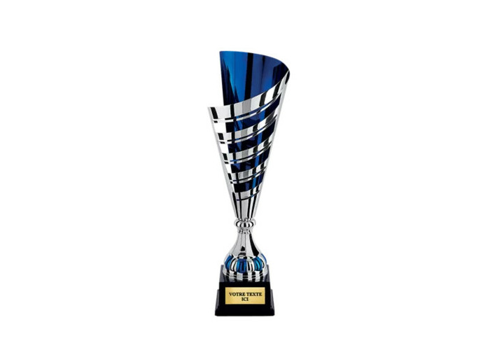 Coupe prestige arg/bleu h 58 cm