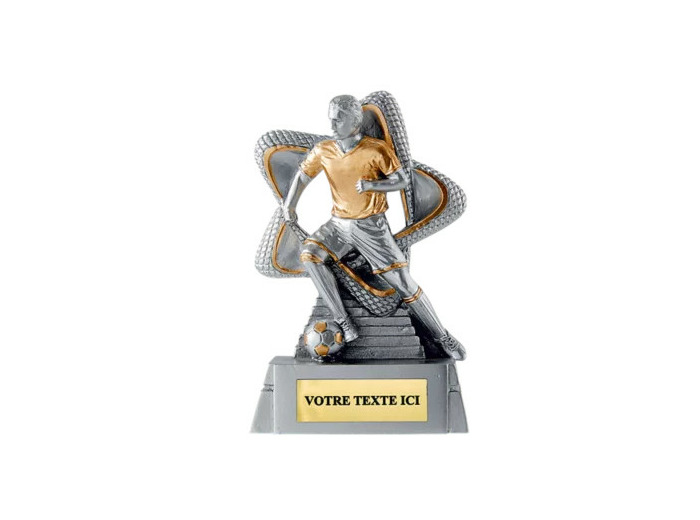Trophee resine eco joueur de foot h. 11 cm
