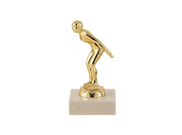 Trop sujet plas or natation h 12cm