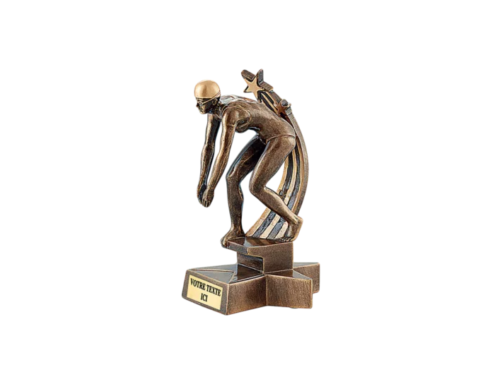 Trophee resine natation femme h. 20 cm