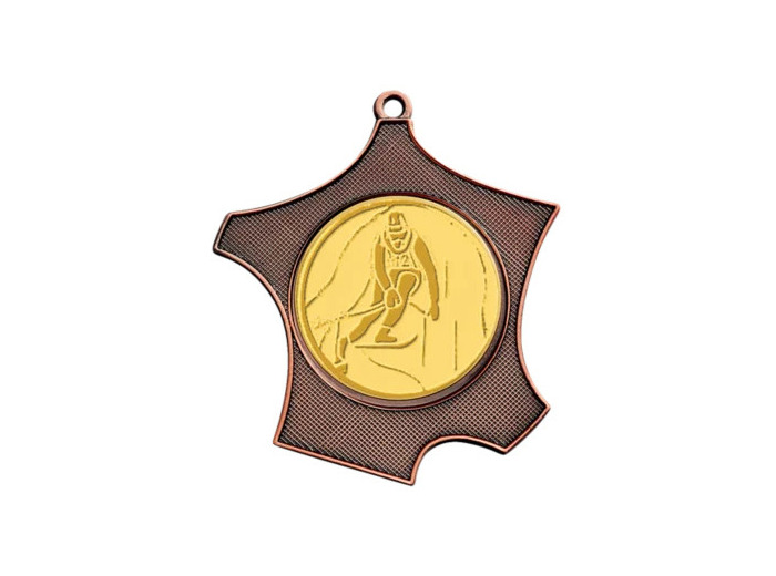 Medaille zamak carte de fr 80x87mm