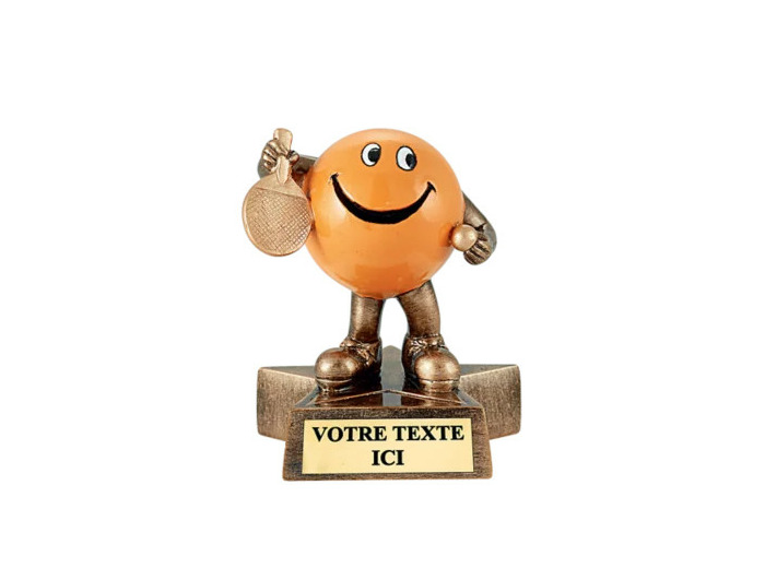 Trophee resine humour tdt h. 11 cm