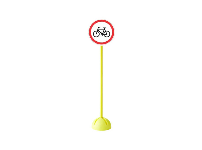 Panneau interdit aux velos
