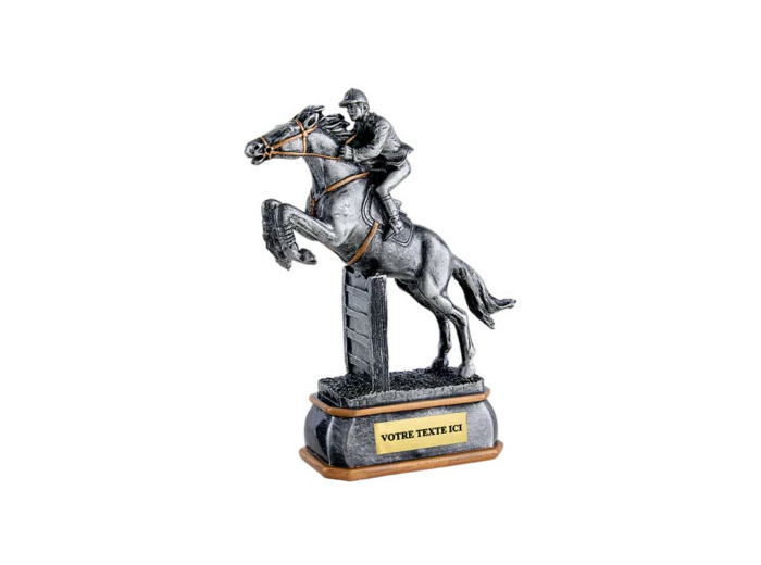 Trophee resine discip equitation h 23cm
