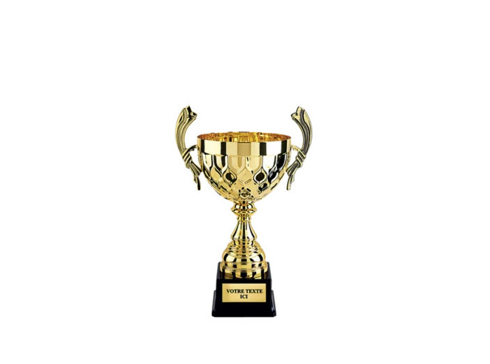 Coupe classique or h 37 cm d 180 mm