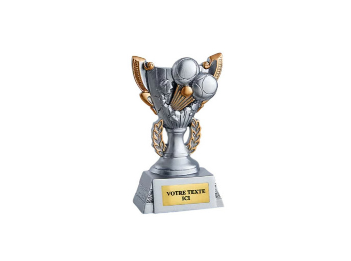 Trophee resine discip petanque h 11cm