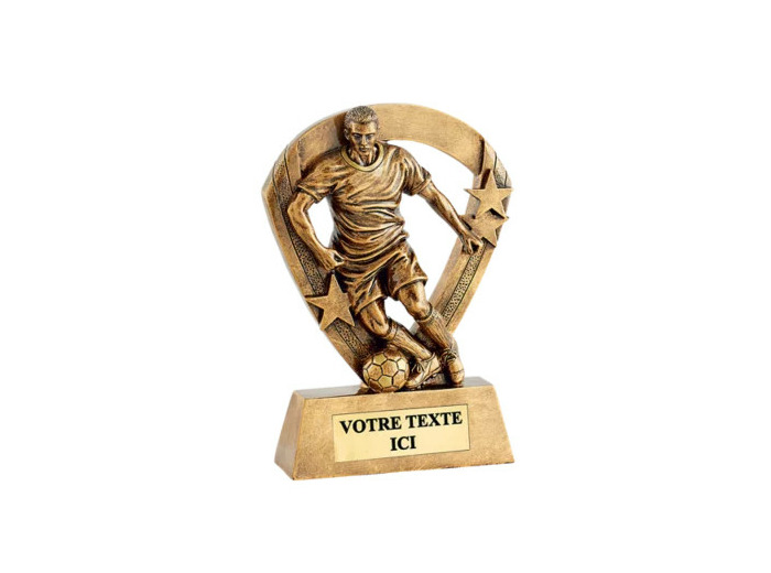 Trophee resine eco joueur foot h.15cm