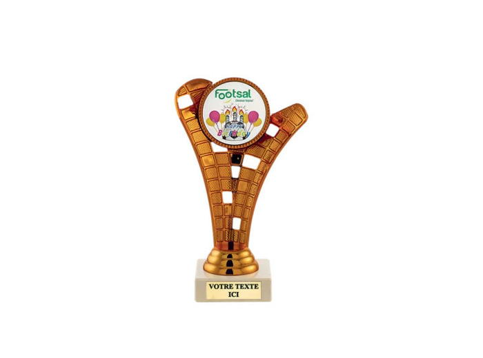 Trophee plastique bronze h.17cm