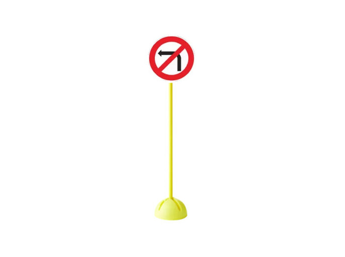 Panneau interdiction de tourner a