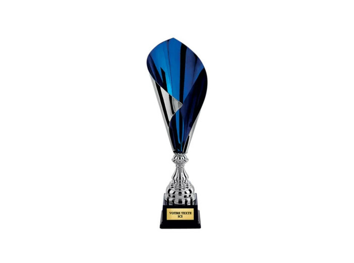 Coupe prestige arg/bleu h 61 cm