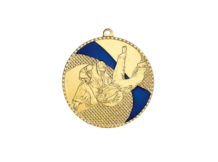 Medaille frappee fer judo 50mm