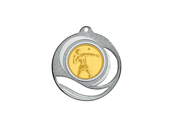 Medaille fer a trou diam50mm argt