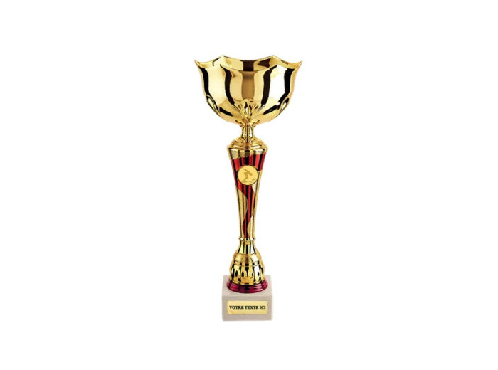 Coupe class or/rouge h 45cm d 180mm